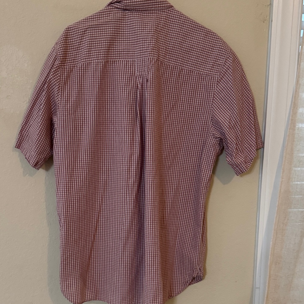 Timberland Men's Red Plaid Button Down Shirt - Picture 6 of 7
